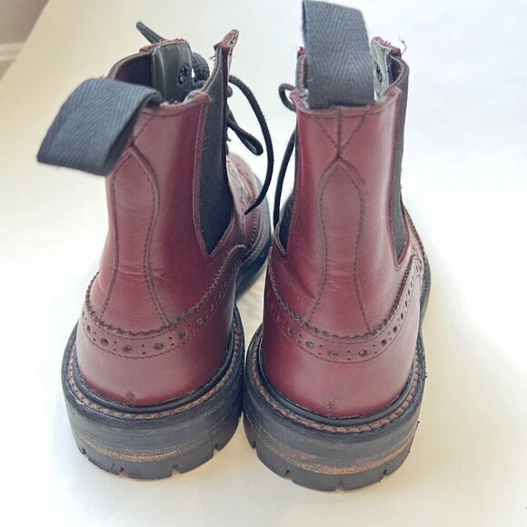 Tricker’s Ellis Leather Brogue Boots - Size 8.5 UK / 9.5 US, burgundy main image 12